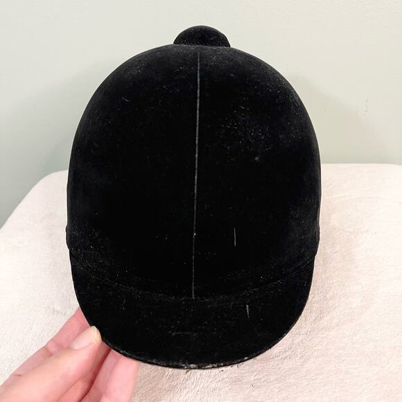 IRH International Unisex Womens Mens Horse Riding Helmet Hunt Cap Black Velvet - Picture 2 of 13